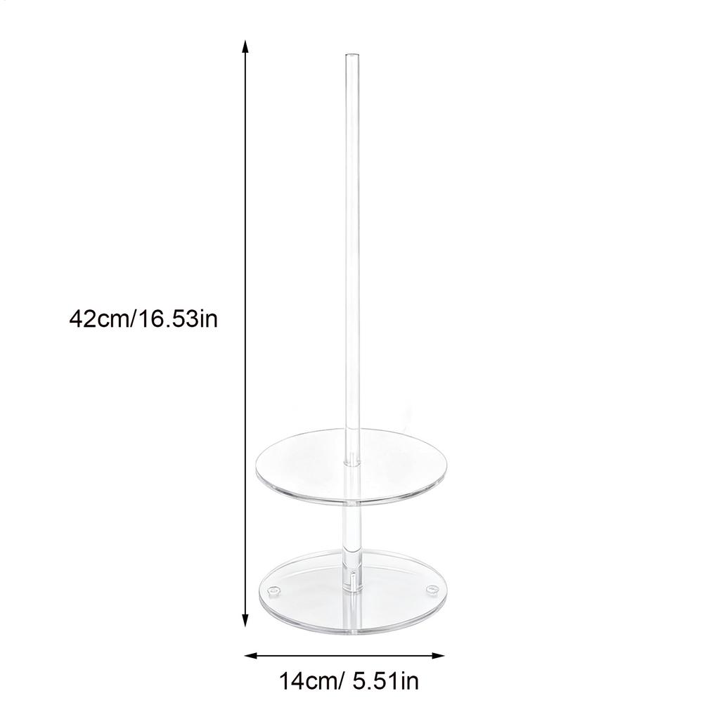 Donut Display Stand 4 Pieces Acrylic Non-Slip Dessert Table Bagels Tower Party Food Display For Birthday Wedding Baby Shower