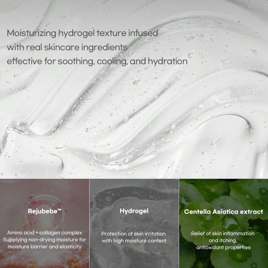 Avajar Rejuvenating Double V Mask(5-Pack)–Advanced Hydrogel Face Lifting Wrap With Centella & Rejubebe, Anti-Aging Tightening V-Line Lifting Mask