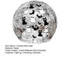 Crackle LED Glass Ball Lamp Halloween Ghost Bat Cat Cracked Ball Light with Warm Light for Halloween Walkway Path Garden Tabletop Decor