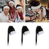 Black Plush Santa Hat Women Beanie Winter Hat Soft Slouchy Warm Christmas Hat
