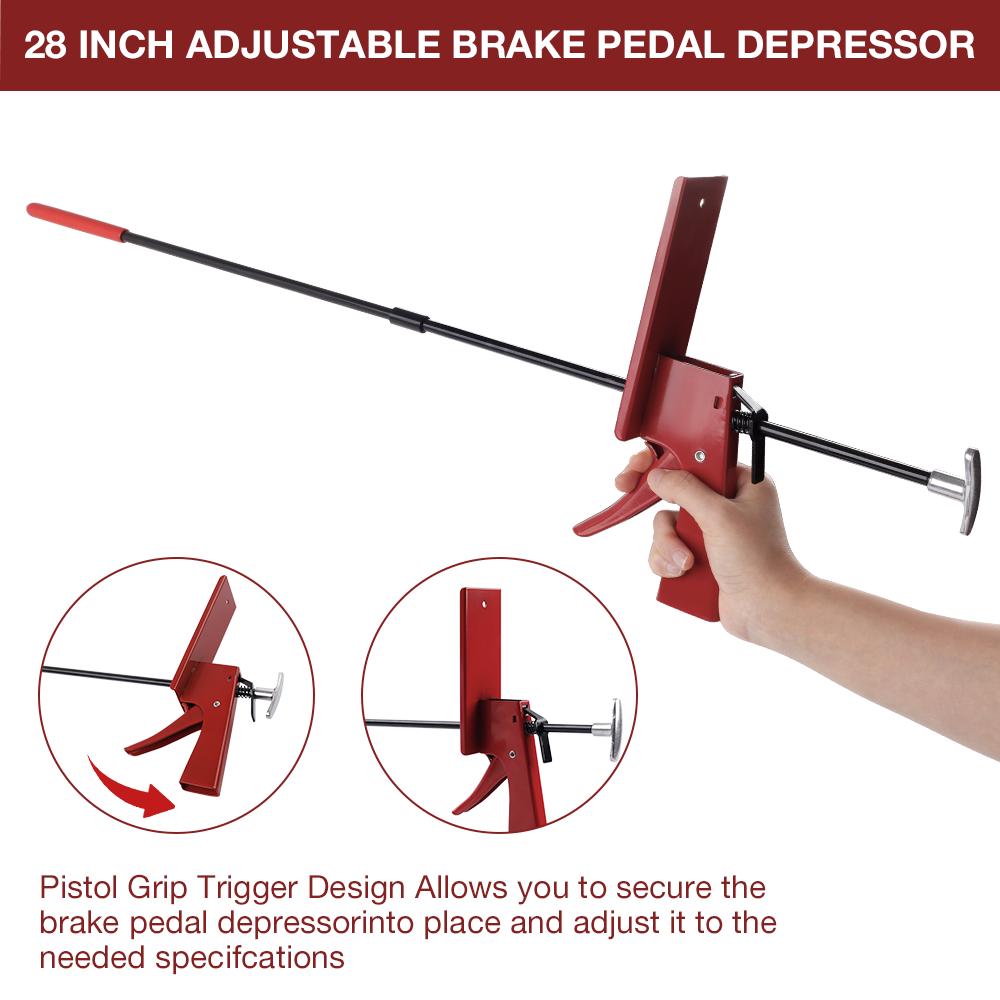 28-Inch Car Brake Pedal Depressor Tool, Adjustable Pedal Fixing Tool,  Prevent Vehicle Slipping, For Car Testing/Car Maintenance