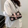 Fashion Underarm Bag Mini Handbags Star Pattern and Retro Rivet Shoulder Bag Small Square Shape Chain Commuting Armpit Bag