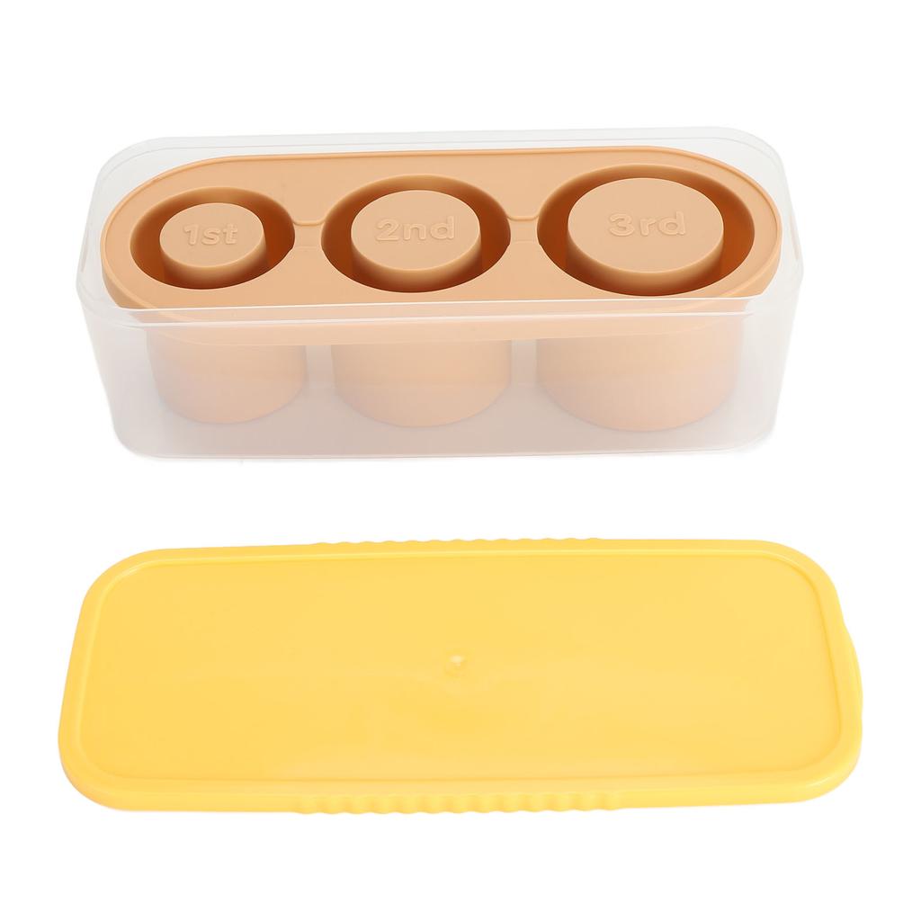 Silicone Tray Easy Release Hollow Cylinder s Maker with Spill Resistant Removable Lid Bin for Ice Drink Cocktail