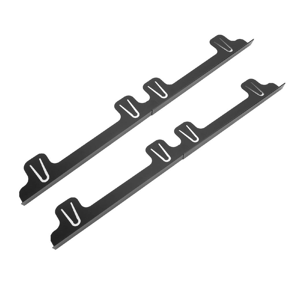 2 Stück Herdspaltabdeckung Edelstahl Herd Backofen Spaltfüller Schutz für Küchenarbeitsplatte Seitenabstand Schwarz