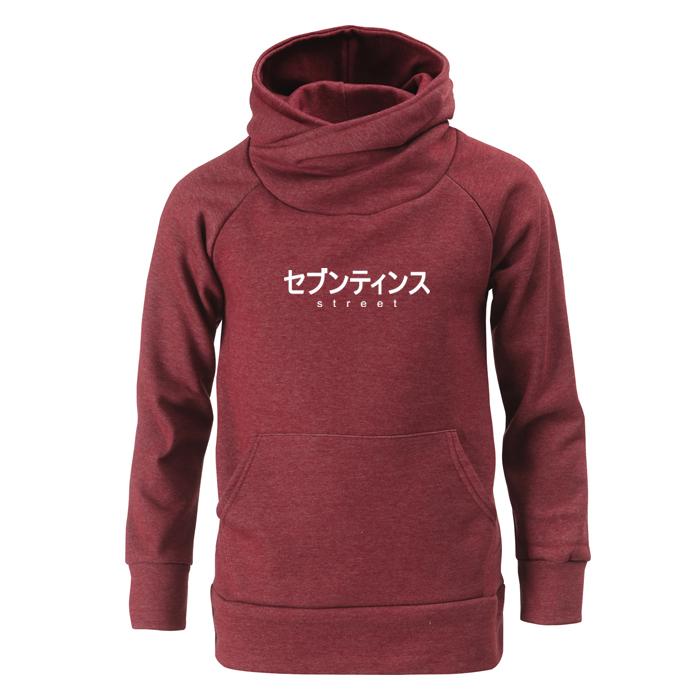 Seventeens Japan Font Warmer Hoodie Wine Purple/2Xl