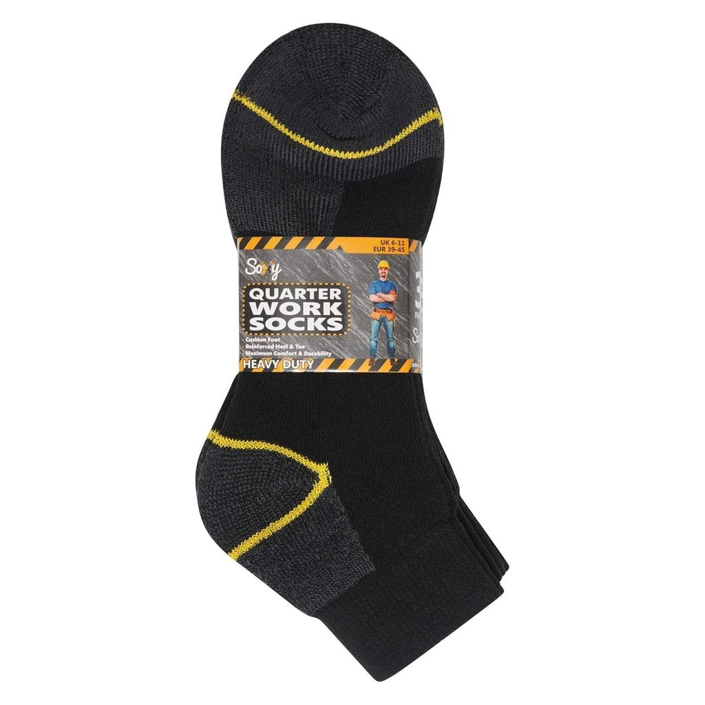 Public Dealz Men's Heavy Duty Socks (Pack of 12)