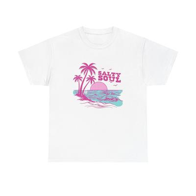 Salty Soul Grafik T-Shirt Herren Damen T-Shirts Top ALLE GRÖSSEN T-Shirt Unisex Schwere Baumwolle