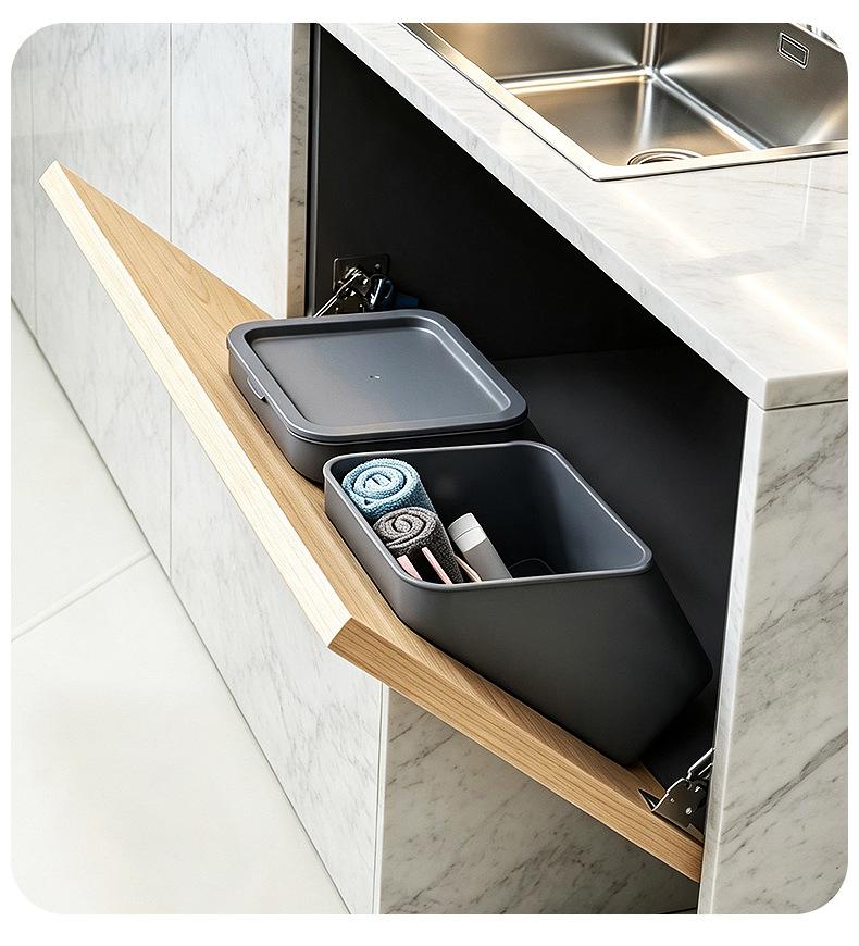 Xiaomi Self-Closing 45 Degree Pivot Hinges, Soft Silent Tip Out Tray & Cabinet Hinges, Heavy-Duty Self-Closing for Kitchen/Bathroom