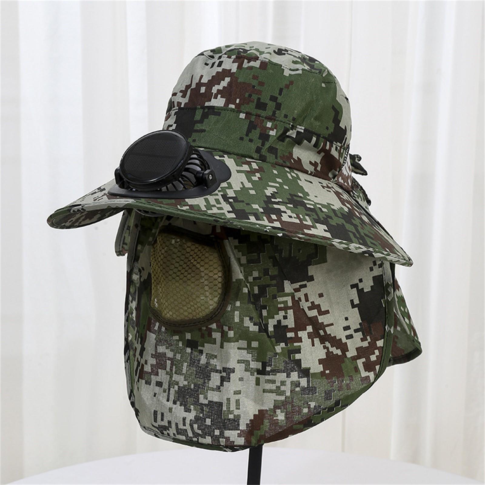 

Шляпа от солнца для альпинизма и рыбалки с большим солнечным вентилятором One Size зелёный