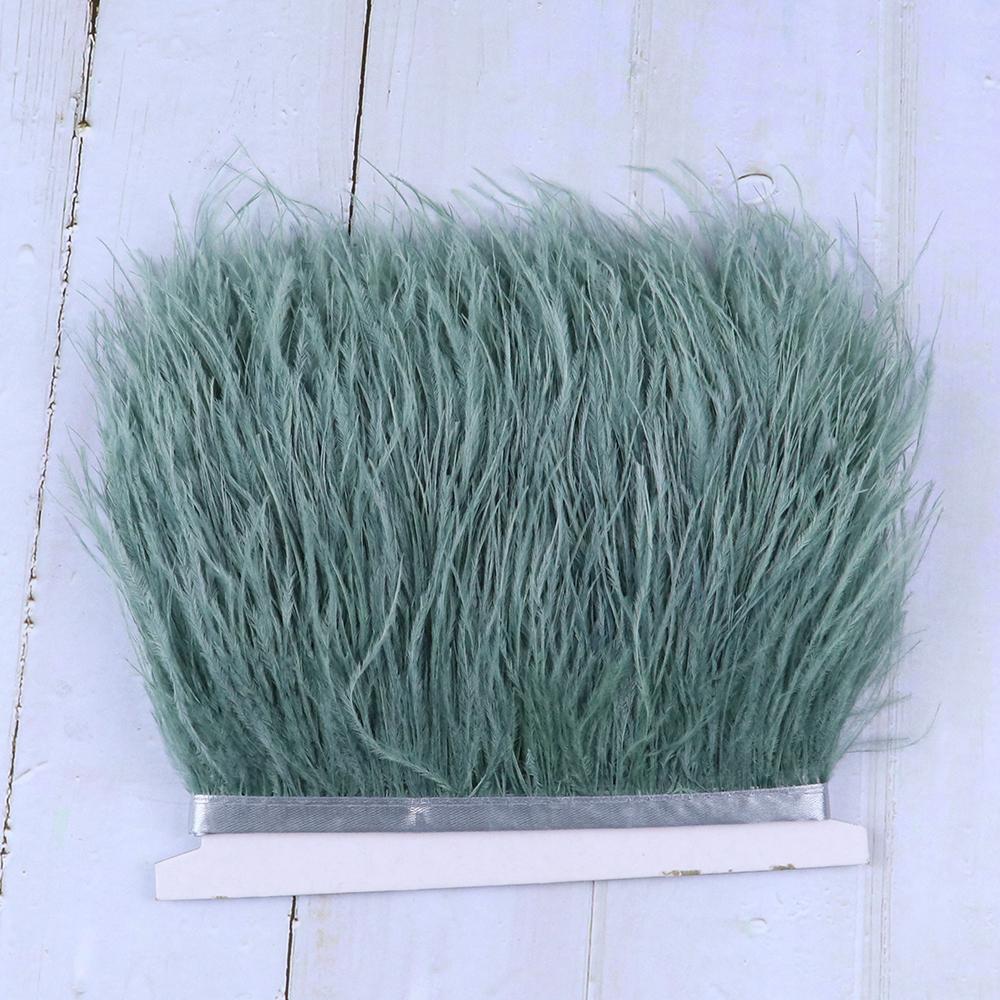 Feather8-15cm Purple Ostrich Feathers Trim 10M Fluffy Feather Fringe for Crafts Wedding Party Decoration Ribbon Dress Clothing Sewing