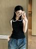 Miu Style Summer Lace Knit Vest: Light Luxury, Casual, Slimming & Versatile