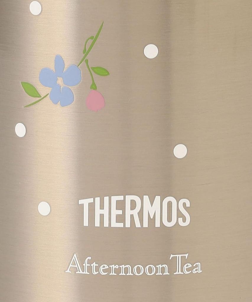 Afternoon Tea Living JD56 Heritage Fleur One-Touch Slim Bottle, 400ml, Thermos, Light Blue