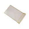Transparent Acrylic Golden Sign Holder with Base DIY Table Cards Picture Frame Elegant Durable Label Holder Dinner Party