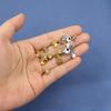 Ancient-Style Bluebell Bead Cap Flower Base Pendant Bracelet – Tibetan Silver, 8mm Tassel Cap Holder Jewelry Accessory.