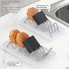 3 Grids Stainless Steel Soap Rack Student Dormitory Soap Moisture-Proof And Waterproof Sink Storage Rack Household