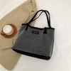 Hasp Pu Ladies Shoulder Bags Diamonds Design Sewing Thread Bags for Women    Fashion Bolsas Para Mujeres