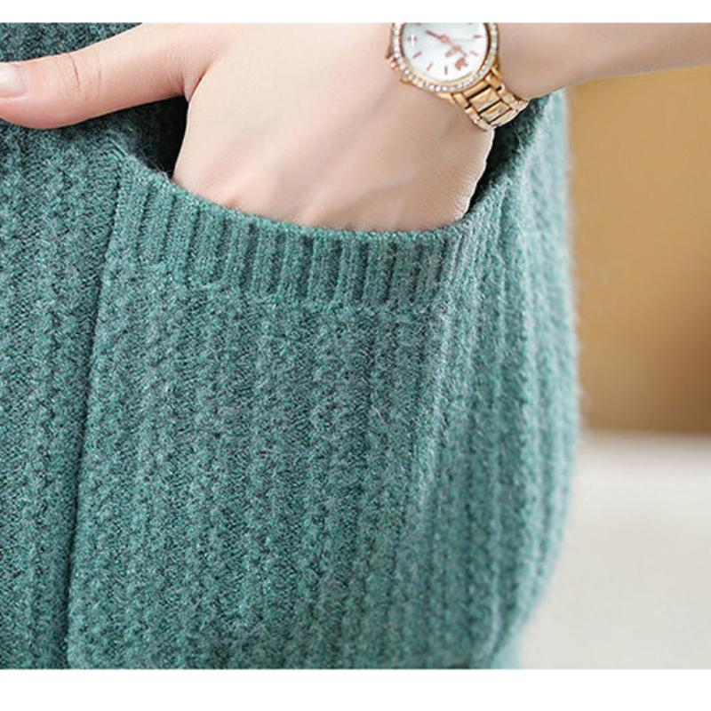 Strickweste für den Frühling für Mütter und ältere Frauen im mittleren Alter und im Herbst, kurze Strickweste