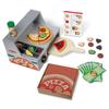 Melissa Doug Bucătărie de Joacă din Lemn Magazin de Pizza Blat de Pizza Jucărie cu Mâncare 9465 & (Produs Autentic)