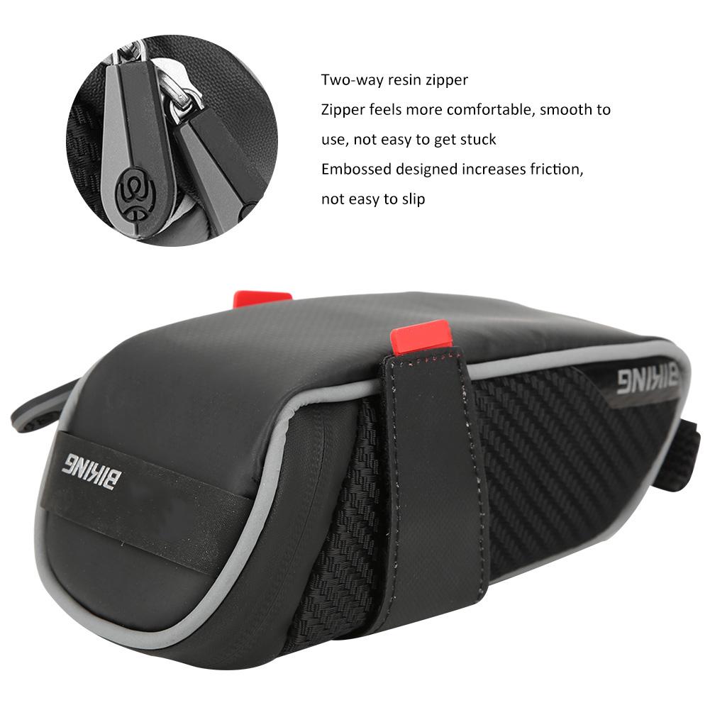 Portable PU Bicycle Saddle Bag Waterproof Large Capacity Tail Seat Pouch Cycling Equipment1