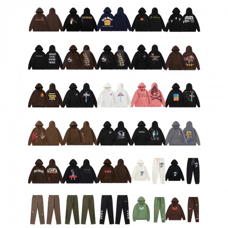Unisex Oversized Drop Shoulder Hoodie Pants Set With Graffiti Print Cotton Blend Winter Casual Loungewear