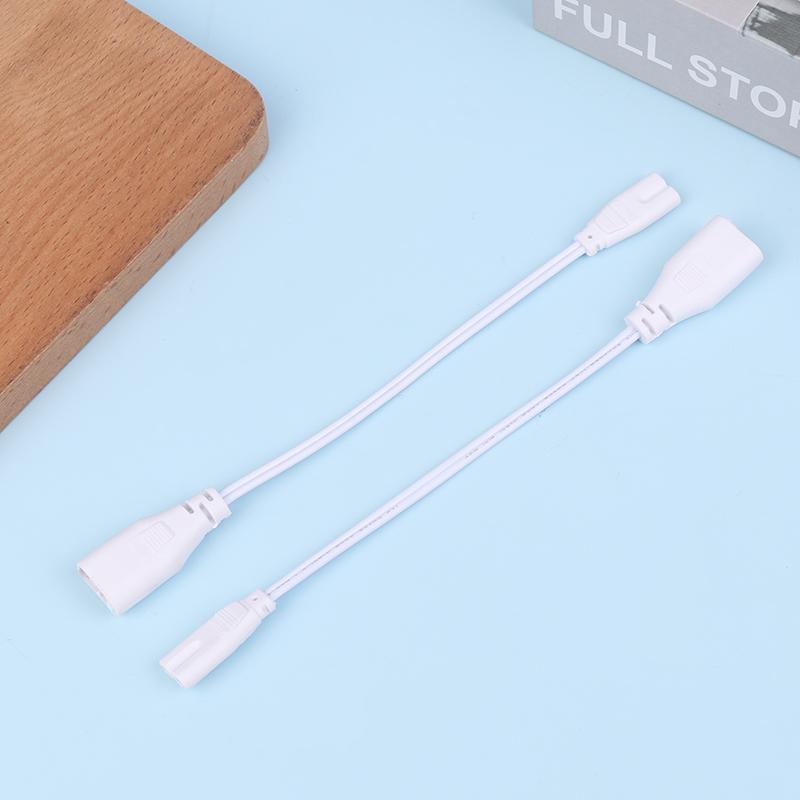 3Pcs Fluorescent Lamp Power Cord Cable T5 Plug Wire Cord Led 2 Hole Docking Cable Bracket Light Male Female Connect Cable