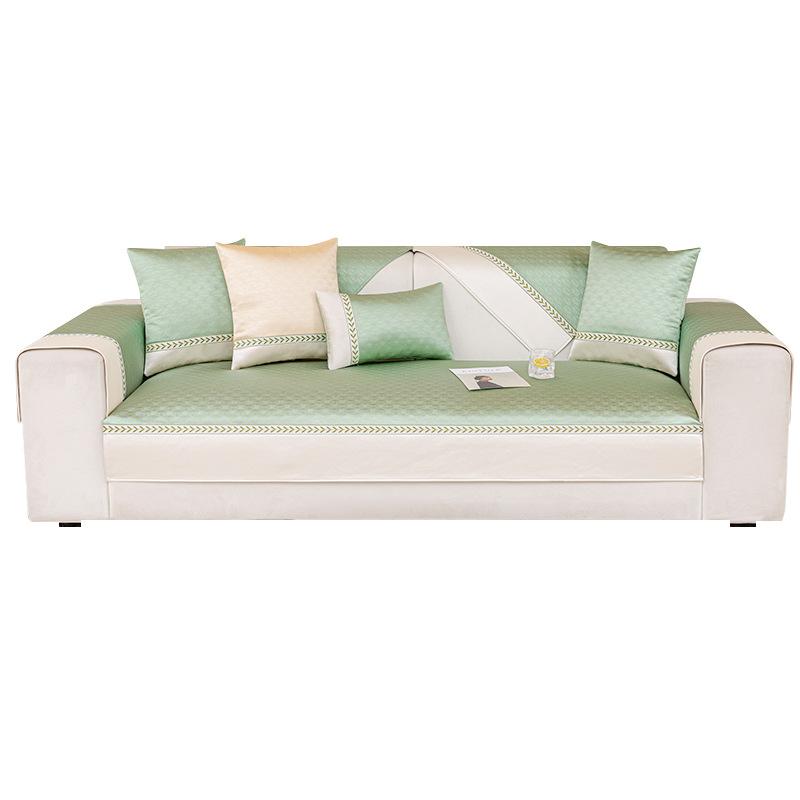 Ice Silk Sofa Cushion Summer Summer Mat Cushion Summer Sofa Cover Non-Slip Cool Seat Pad Cover Towel