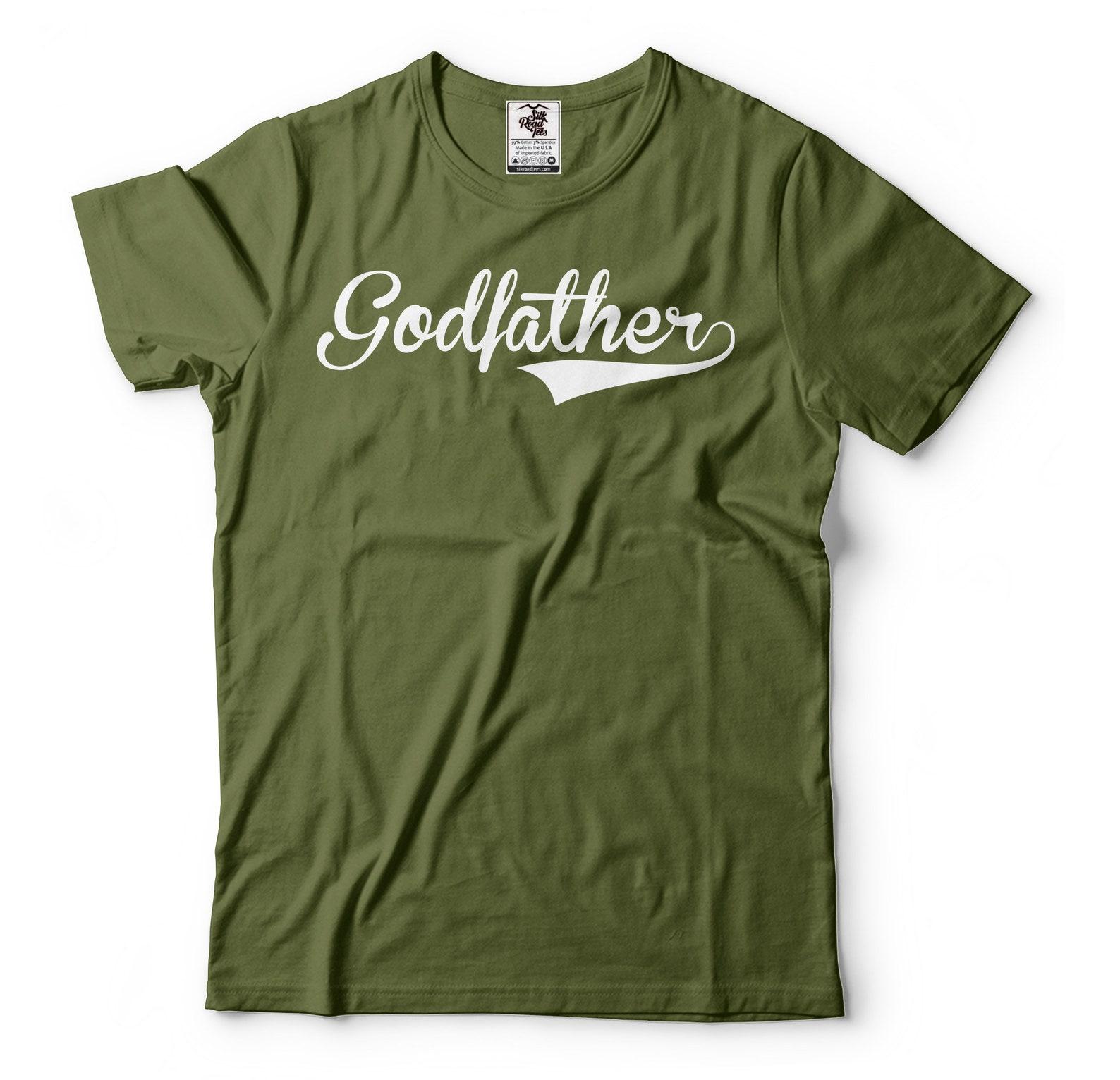 Mens Godfather T-Shirt Godfather Gift Godfather Birthday Tee God Father Tee Shirt GodFather Christmas Gift Tee Shirt For Godfather S