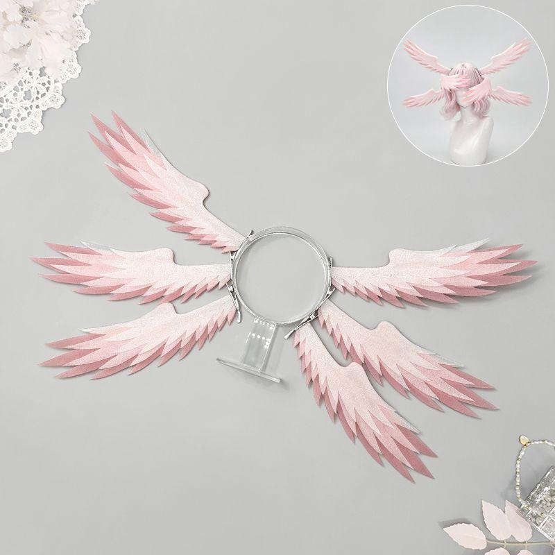 Cosplay Hair Clip With Feather Ears Honkai Star Rail Sunday Robin Fans Sweet Gothic Style Anime Convention Accessory