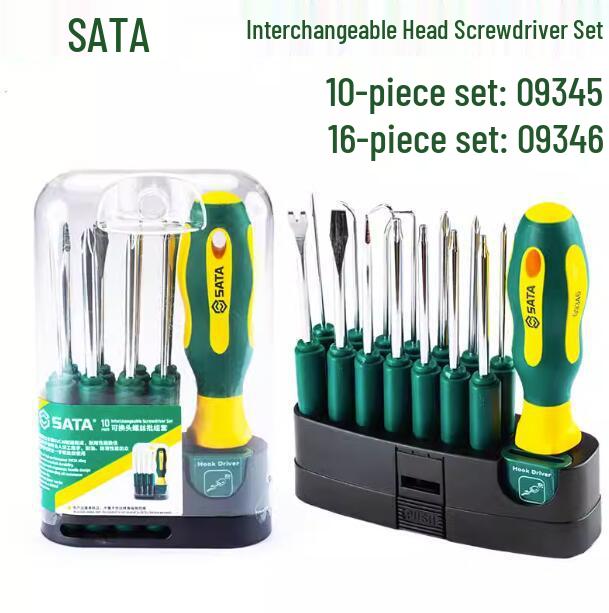 SATA Multi-bit Screwdriver Set 09345-09346 Repair Tools 10-piece set 09345