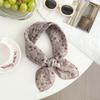 Silk Scarf New Fashion Neck Protection Small Shawl Retro Literary Scarf Double-sided Floral Headscarf Headband Cotton and Linen Square Scarf