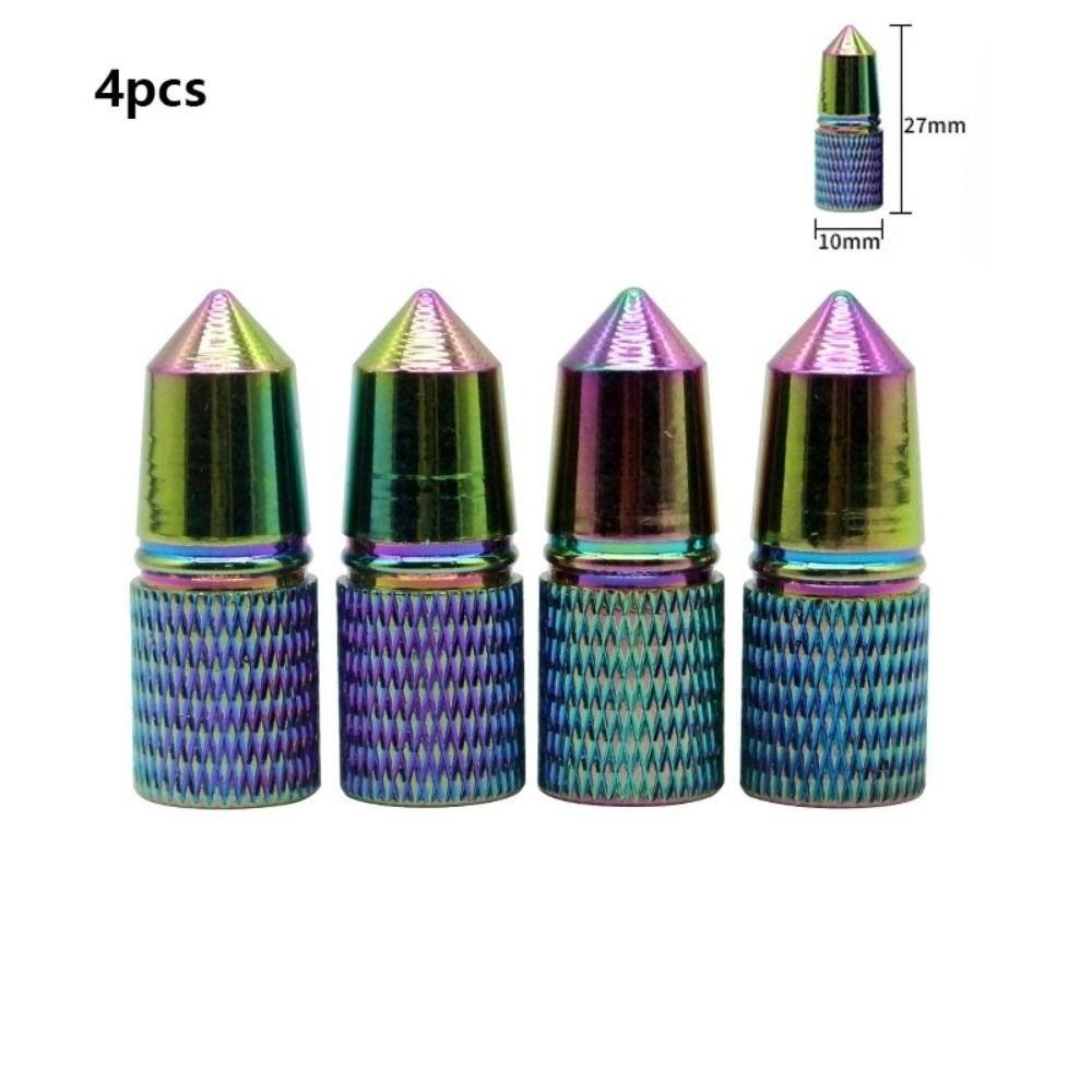 4pcs Leak Proof Dust Proof Anodized Tire Valve Caps  for Car SUV Truck