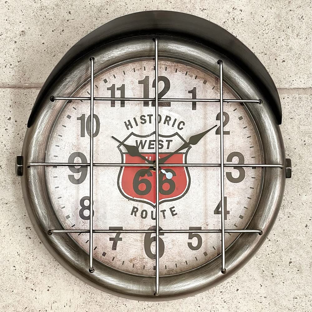 

American antique style 35cm submarine clock wall clock clock Route 66 Route 66 goods American goods retro antique vintage style wall clock American