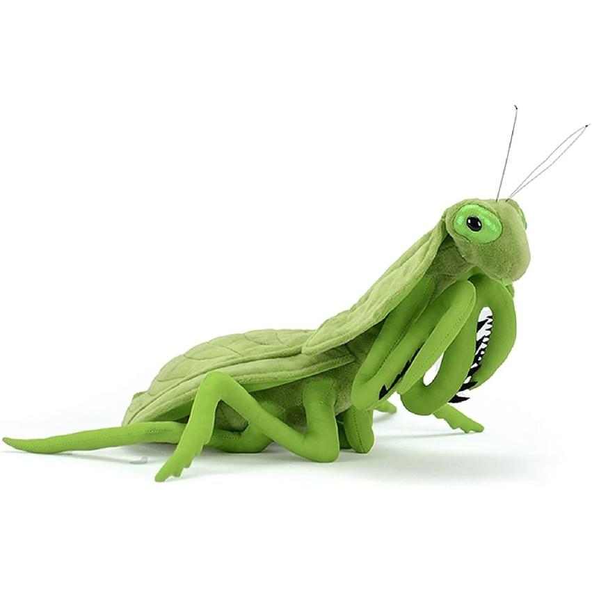 Simulation Leaf Back Praying Mantis Stuffed Animal, Leaf Back Praying Mantis Plush Toy 11inch Insect Animal Children Gift, Home Decoration Stuffed
