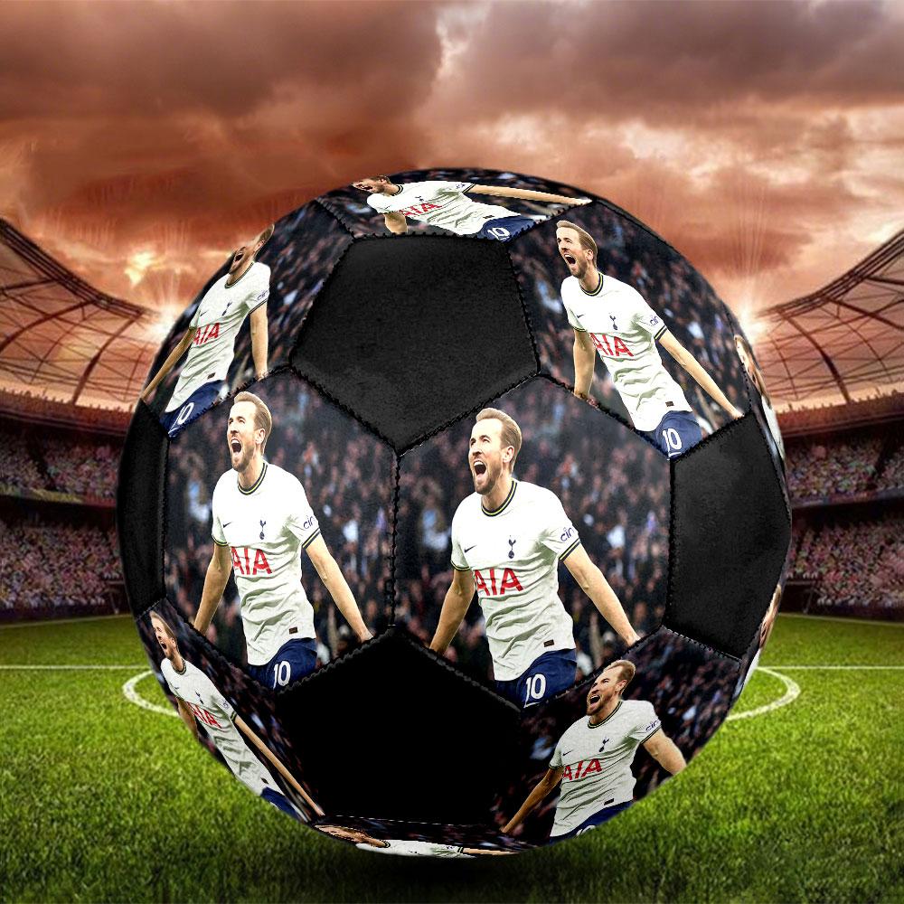 HurriKane Printed Size 5 Soccer Ball, Machine-Stitched PVC, Durable & High Bounce, All Ages Fit, fan merchandise, matches & outdoor use.