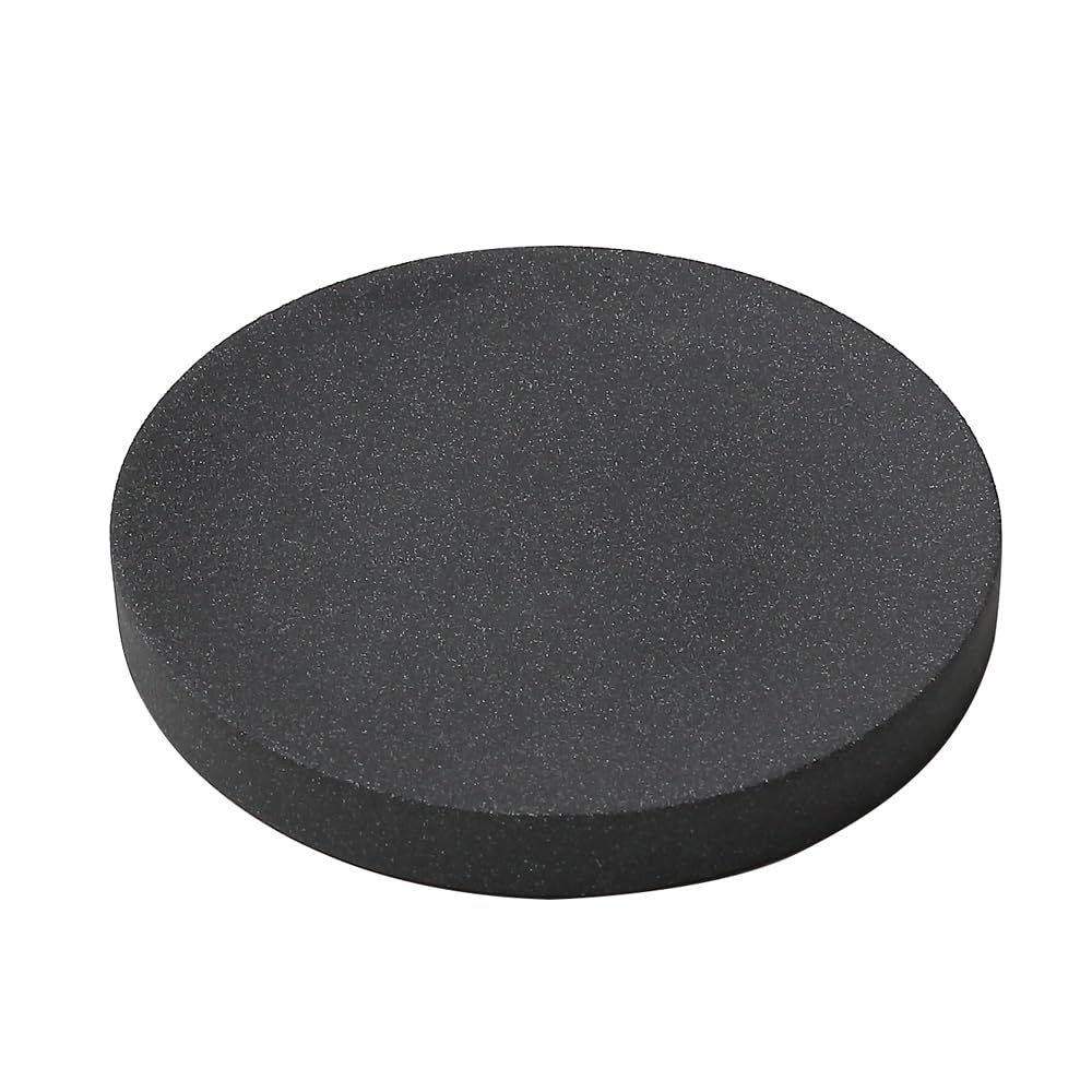 

идеако (идеако) Поднос под камень, Диаметр 13,5 см x Высота 1,5 см, ПОДНОС ДЛЯ ПРИНАДЛЕЖНОСТЕЙ M, Камень Песок Черный