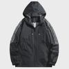 Men's Versatile Hooded Nylon Windbreaker: Lightweight Outdoor Casual Jacket