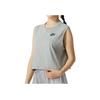 Nike Casual Comfortable Breathable Solid Color Round Neck Sleeveless Vest Women Tops Gray FV5506-063