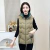 Cotton vest women's autumn and winter windproof and warm casual small vest middle-aged mother clothing new