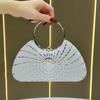 Handbag - Exquisite Rhinestone Pearl Cocktail Handbag, Fashionable and Elegant Crossbody Women's Bag
