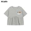 M.Latin Girls' Cute Striped Short-Sleeve T-Shirt