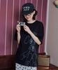 Isjabaibeu Cat Girl T Shirt - Black
