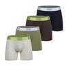 [Skin On Manner] Men's Comfort Trunks 4-Pack (Ivory, Olive, Brown, Black) [Shipped from Korea] 100% Authentic