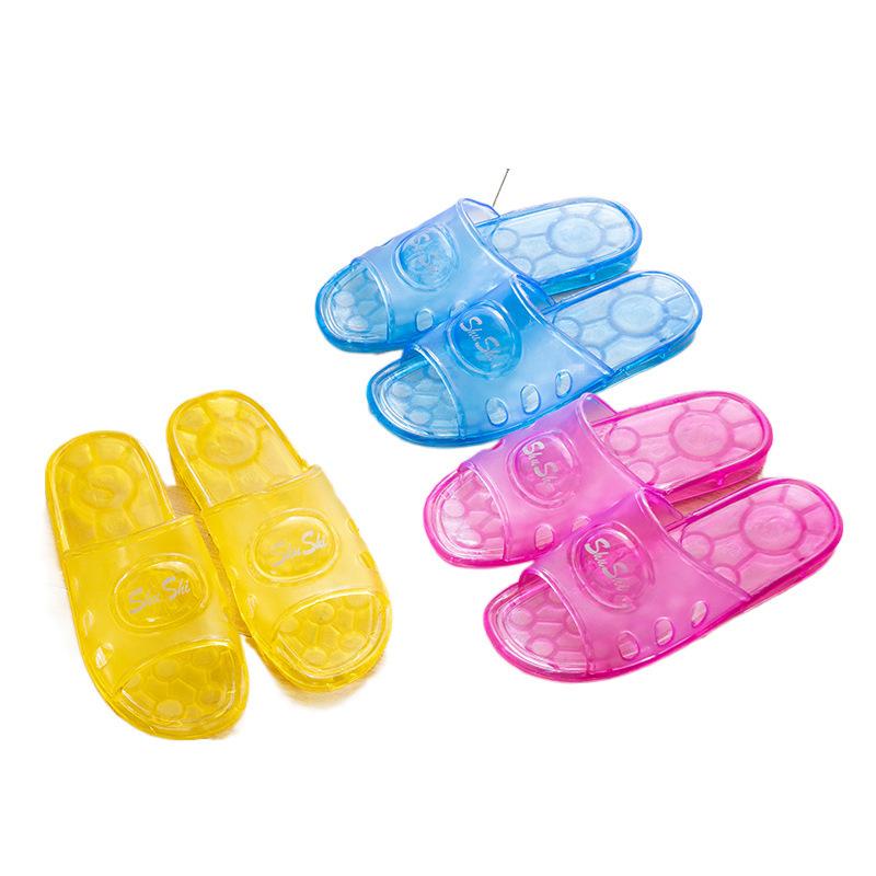 Kristall Hausschuhe Damen rutschfest transparent Sandalen Plastik altmodisch nostalgisch klassisch Zuhause drinnen Jelly Zuhause Plastik