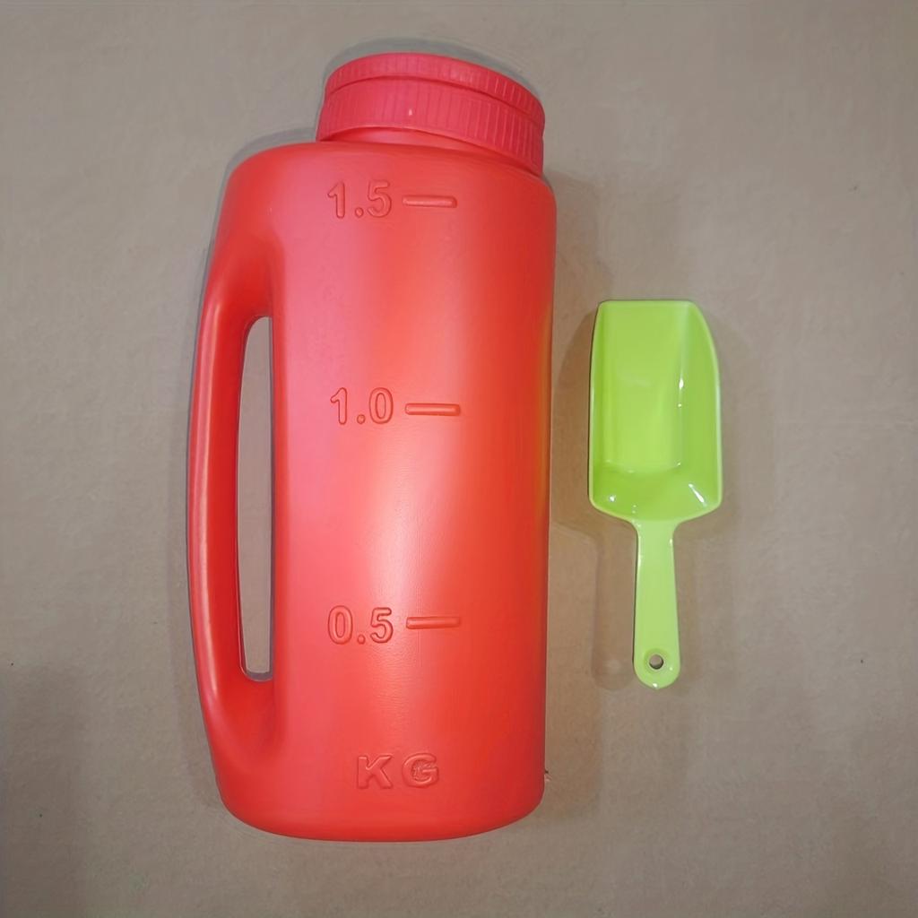 Handheld Multi-Purpose Spreader - Adjustable Dial, 7 Opening Modes, for Seeds, Fertilizer, Salt | Includes Scoop