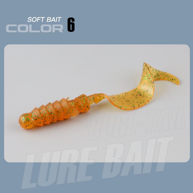 Big Wave Lockenschwanz Weichköder für Barsch und Mandarinfisch