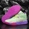 Zapatillas de Baloncesto Versátiles de Caña Alta: Moda, Resistente al Desgaste, Absorbe Impactos, Colores Combinados.
