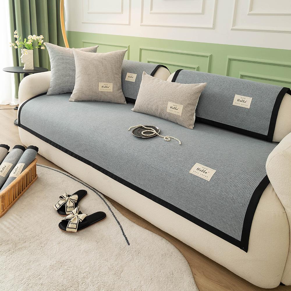 

Стильный и практичный чехол для дивана из хлопка с функцией противоскольжения и защиты от кошачьих царапин на все четыре сезона 70*150