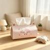 Cartoon Girl Style Leather Tissue Box for Kids' Room or Living Room Storage