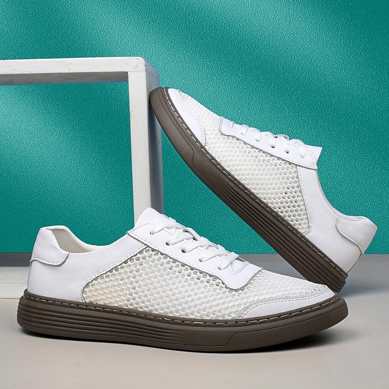 Fashion New Trend Summer Sneakers Fashion Versatile Casual Shoes Lightweight Breathable Mesh Sneakers Outdoor Male Skateboard Footwear