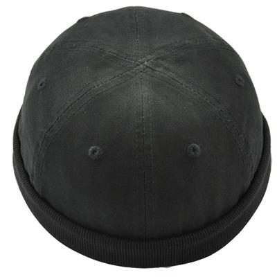 Plain Beret Watermelon Shaped Cap Hat Running Outdoor Men Women CA735 [White Fang] (Black)